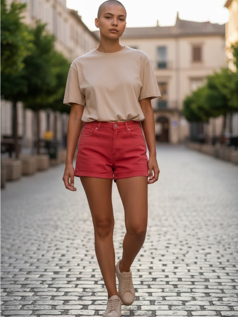 NWT Universal Threads High-Rise Red Denim Women’s Shorts - Red